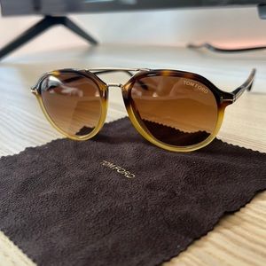 Tom Ford RUPERT FT 0674 Tortoise/Brown Shaded (56F) Sunglasses